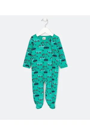 Teddy Boom Macacão Longo Infantil com Estampas de Carrinhos - Tam RN a 18 meses