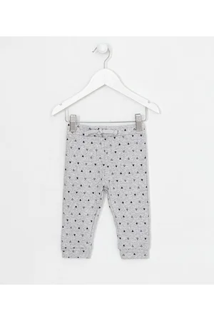 Teddy Boom Calça Infantil com Estampa de Mini Triangulo - Tam 0 a 18 meses