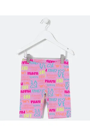 Fuzarka Short Ciclista Infantil com Estampas Diferentes - Tam 5 a 14 anos