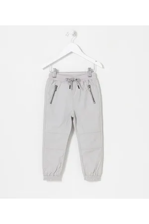 Póim (1 a 5 anos) Calça Jogger Infantil em Paper Touch com Recortes - Tam 1 a 5 anos