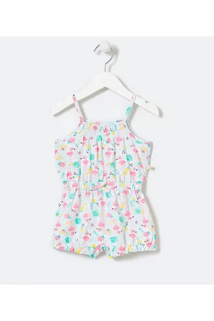 Teddy Boom Macaquinho Infantil com Estampas de Flamingos - Tam 0 a 18 meses