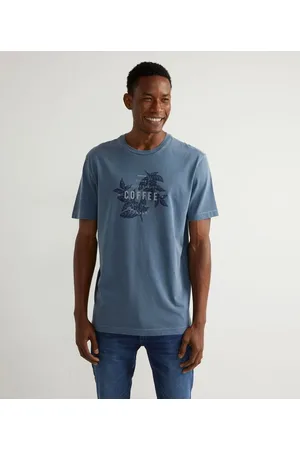Marfinno Camiseta Manga Curta Estampa "Coffee Company"
