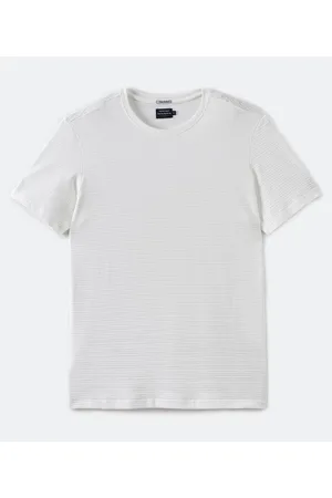 Marfinno Camiseta Regular Manga Curta com Textura de Bolinhas