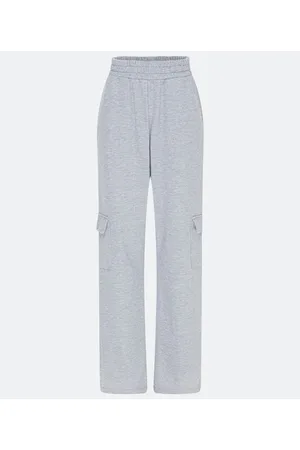 Blue Steel Calça Reta em Moletom com Bolso Cargo