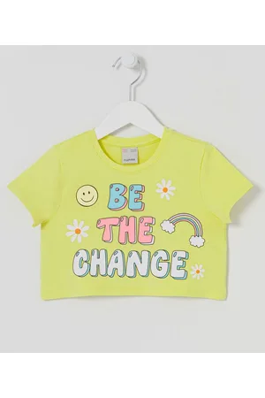 Fuzarka Blusa Infantil com Estampa Be The Change - Tam 5 a 14 anos