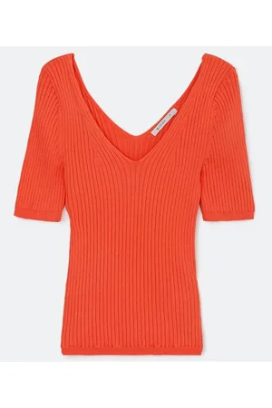 Cortelle Blusa Manga Curta em Viscose Canelada