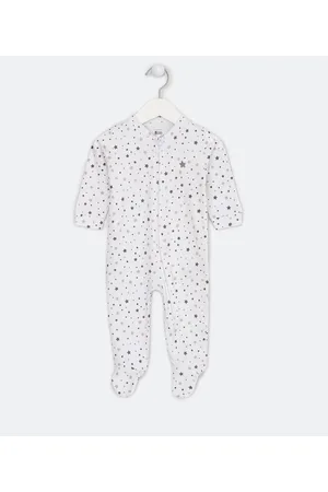 Teddy Boom Macacão Infantil em Suedine com Estampas de Estrelinhas - Tam RN a 18 meses