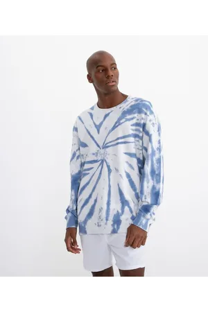 Blue Steel Blusão em Moletinho Comfy Tie Dye Caracol