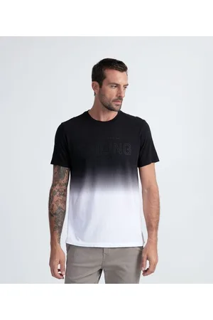 Marfinno Camiseta Manga Curta em Algodão com Estampa Tie Dye e Lettering