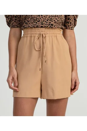 A-Collection Bermuda em Crepe com Cordão para Amarração