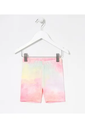 Póim (1 a 5 anos) Bermuda Infantil Fit Ciclista Tie Dye - Tam 1 a 5 anos