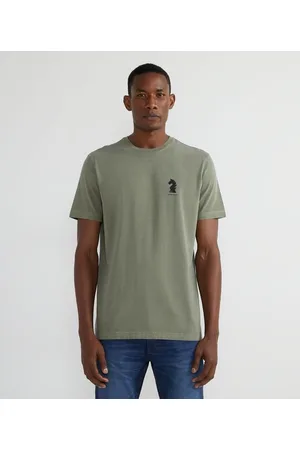 Marfinno Camiseta Manga Curta em Algodão com Estampa Peça de Xadrez