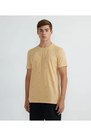 Ripping Camiseta Manga Curta em Algodão com Estampa Coqueirinhos e Ondas