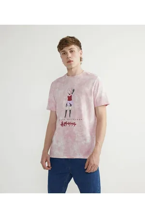 Naruto Camiseta Manga Curta com Estampa Sakura