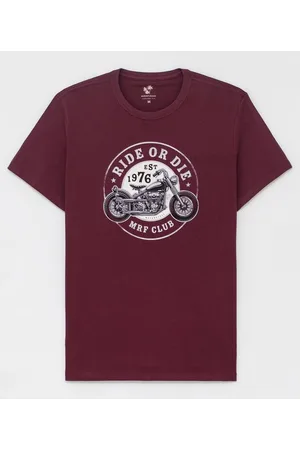 Marfinno Camiseta Manga Curta Estampa Localizada Moto