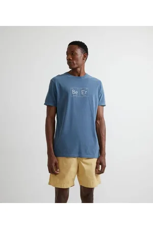 Marfinno Camiseta Manga Curta Estampa Beer Tabela Periódica