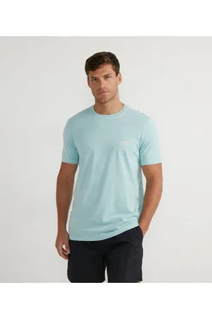 Ripping Camiseta Manga Curta em Algodão com Estampa de Palmeira
