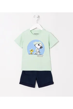 Snoopy Conjunto Infantil com Estampa do - Tam 1 a 5 anos