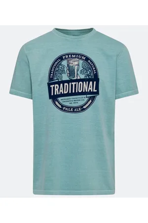 Marfinno Camiseta Manga Curta em Algodão com Estampa Traditional Pale Ale