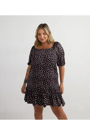 Ashua Curve e Plus Size Vestido Curto com Estampa de Pastilhas Curve & Plus Size