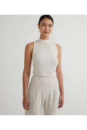 Cortelle Blusa Regata em Viscolycra com Golinha Alta