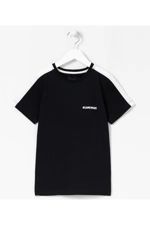 Fuzarka Camiseta Infantil Estampa Hashtag Gamemood - Tam 5 a 14 anos