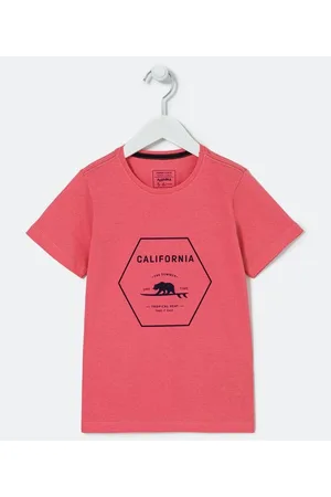 Fuzarka Camiseta Infantil com Estampa de Urso California - Tam 5 a 14 anos
