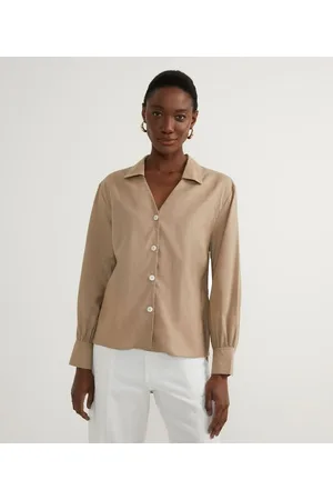 Cortelle Camisa Alongada em Algodão sem Estampa