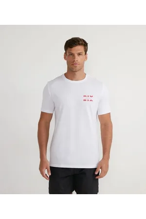 Ripping Camiseta Manga Curta em Algodão com Estampa Rio