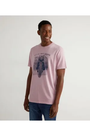 Marfinno Camiseta Manga Curta Estampa Moto "All About Freedom"