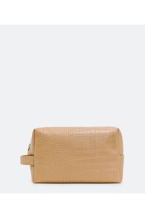 Cubus Nécessaire Tijolão com Textura Croco e Puxador Comfy