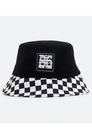 C&A chapéu juvenil bucket hat com bordado preto 