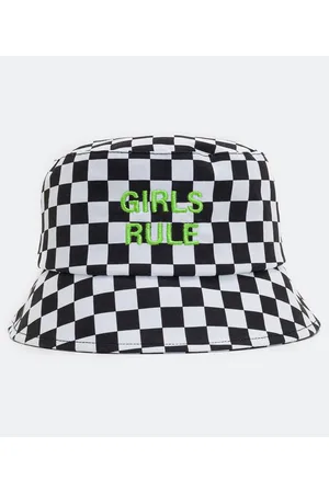 Cubus Chapéu Bucket com Estampa Xadrez Grid e Bordado Girls Rule