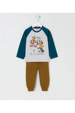 Póim (1 a 5 anos) Conjunto Infantil com Estampa de Cachorrinhos - Tam 1 a 5 anos