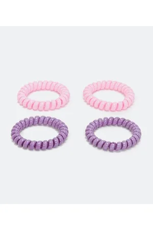 Cubus Kit 4 de Borrachinhas de Cabelo Estilo Molinha Candy Color