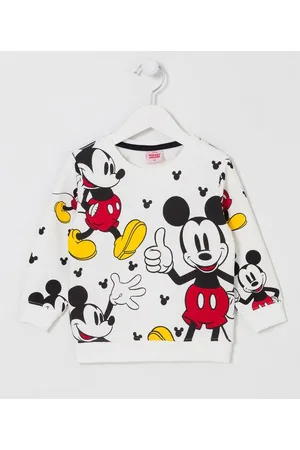 Mickey Mouse Blusão Infantil com Estampa Mickey - Tam 1 a 5 anos