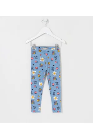 Póim (1 a 5 anos) Calça Legging Infantil com Estampas Divertidas - Tam 1 a 5 anos