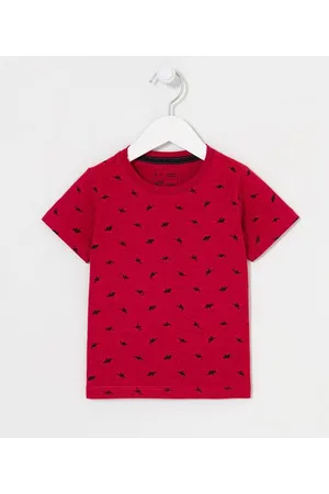 Póim (1 a 5 anos) Camiseta Infantil com Estampas de Dinossauros - Tam 1 a 5 anos