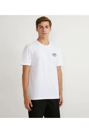 Ripping Camiseta Manga Curta com Lettering no Peito e Projetado nas Costas