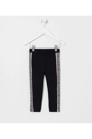 Póim (1 a 5 anos) Calça Infantil Faixa Lateral com Estampa Xadrez Pied de Poule - Tam 1 a 5 anos