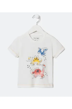 Póim (1 a 5 anos) Camiseta Infantil com Estampa Dinos - Tam 1 a 5 Anos