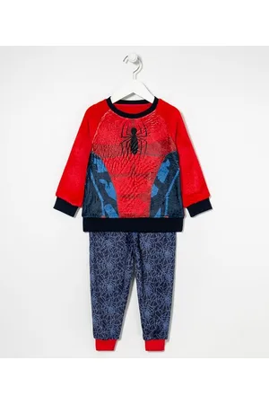Homem Aranha Pijama Infantil Longo em Fleece - Tam 2 a 12 anos