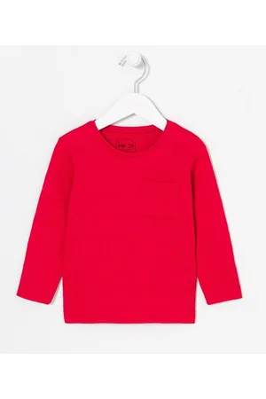 Póim (1 a 5 anos) Camiseta Infantil com Bolsinho - Tam 1 a 5 anos