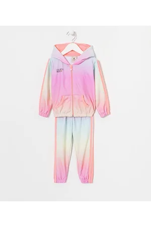 Póim (1 a 5 anos) Conjunto Infantil em Molecotton Estampado Dip Dye y Lettering Colorful Moode - Tam 1 a 5 anos