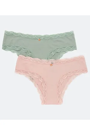 Love & Toast Kit 02 Calcinhas Boyshort em Microfibra com Rendinha no Cós e nas Cavas