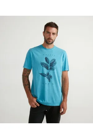 Marfinno Camiseta Manga Curta com Estampa de Folhagem e Lettering