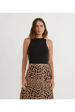 Cortelle Blusa Regata em Tricô com Textura Detalhada