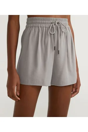 Blue Steel Short em Viscose com Cordão para Amarração na Cintura