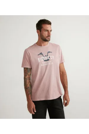 Marfinno Camiseta Comfort Manga Curta com Estampa em Lettering e Ilustração