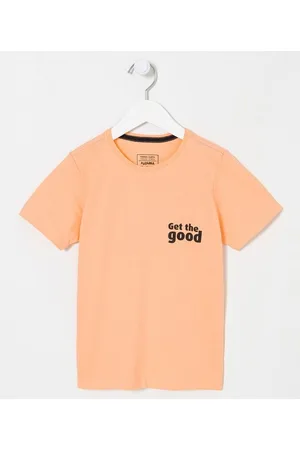 Fuzarka Camiseta Infantil com Estampa Frente e Costas Get The Good - Tam 5 a 14 anos